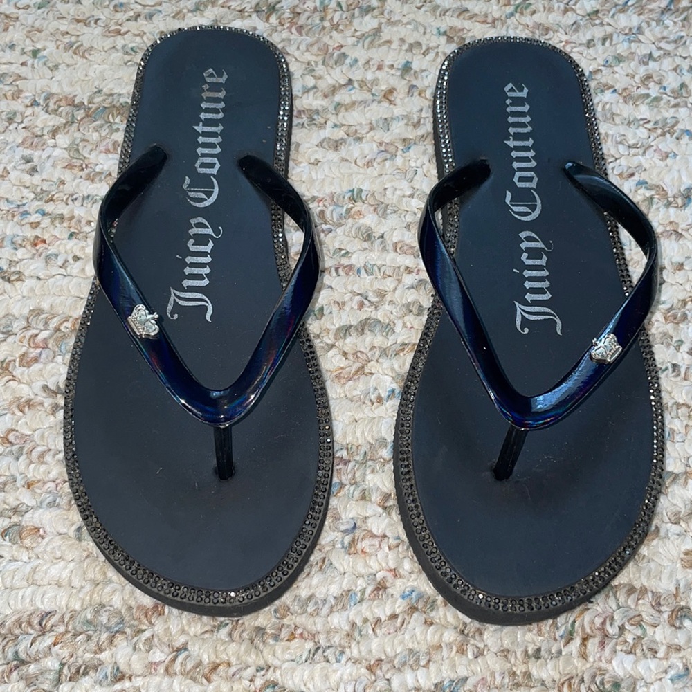 Black glittery juicy couture sandals